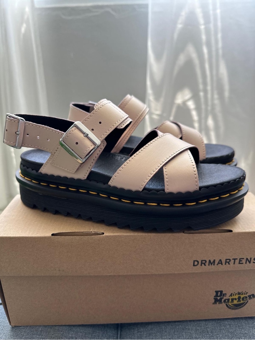 Dr. Martens Women's Pink VOSS II Sandals